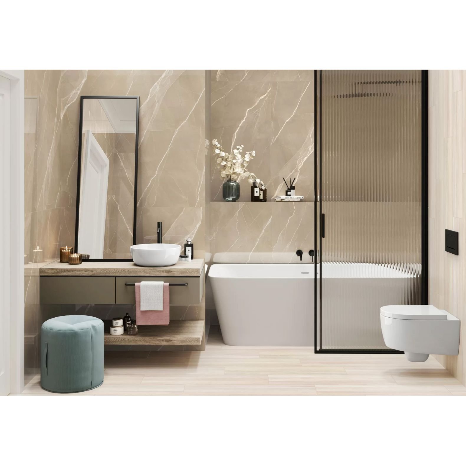Керамогранит New Trend (Нью Тренд) Essential Marron полированный 60х120 см 60120ESE21P