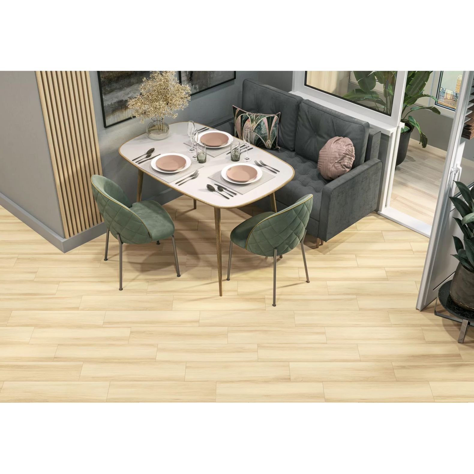 Керамогранит New Trend (Нью Тренд) Alder Beige матовый 15,1х60,2 см GP1560ALD11