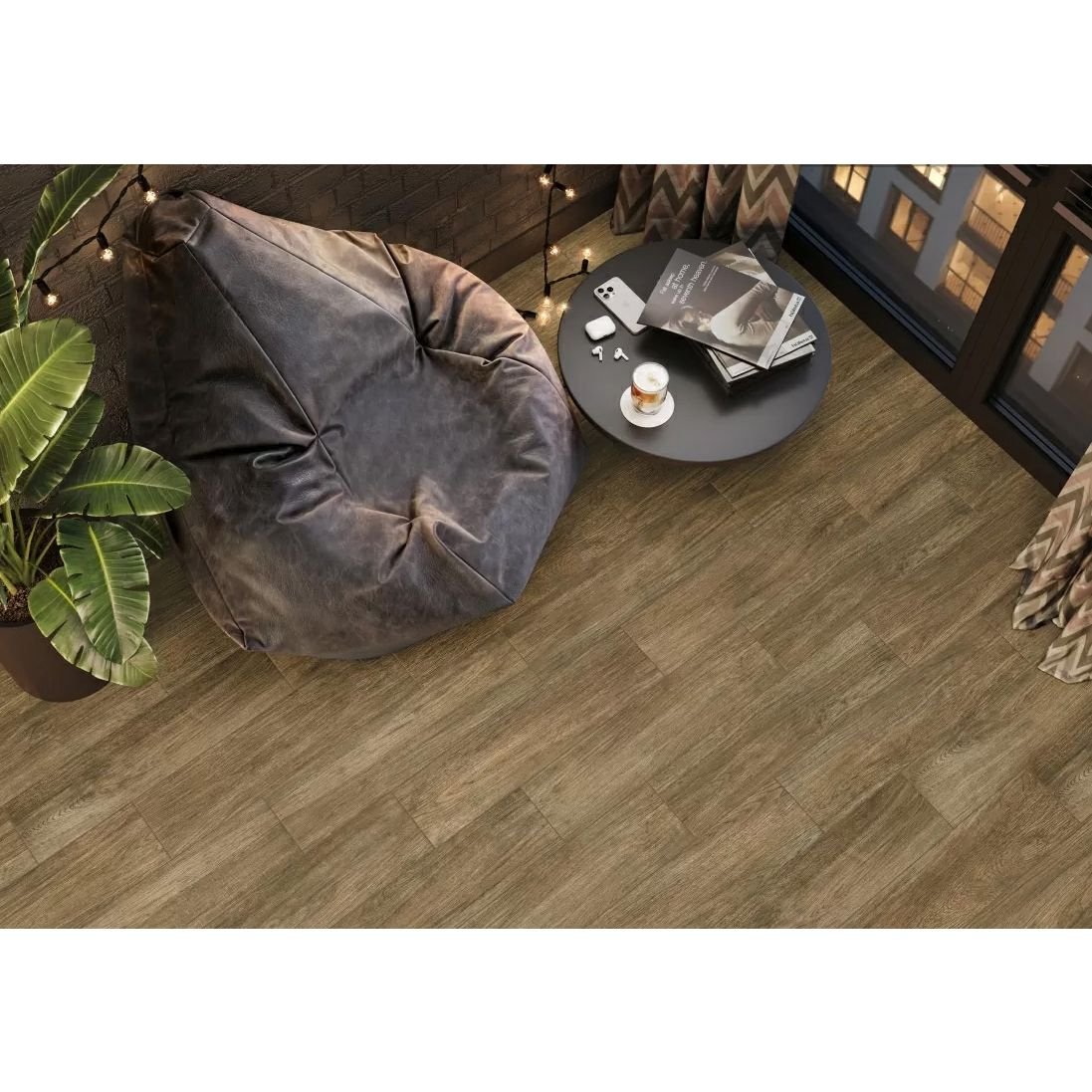 Керамогранит New Trend Craftwood Marron матовый 151х602 мм GP1560CRW21