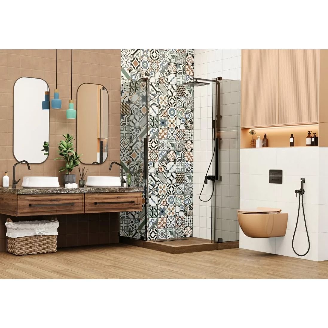 Плитка настенная New Trend (Нью Тренд) Design Art Mix 2 30х60х0,9 см WT36DST18