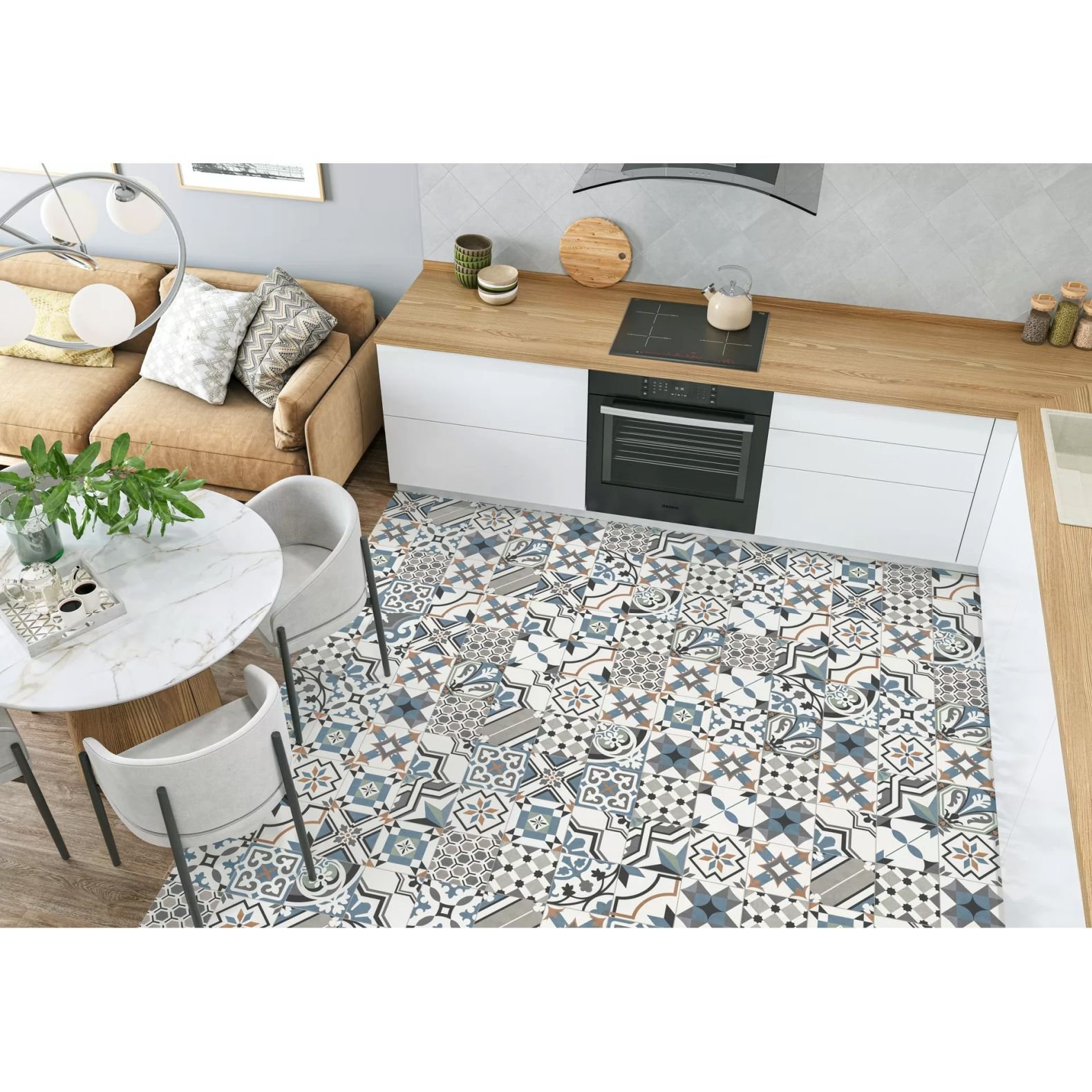 Керамогранит New Trend (Нью Тренд) Flora матовый 20х20х0,8 см GP2020DNN55