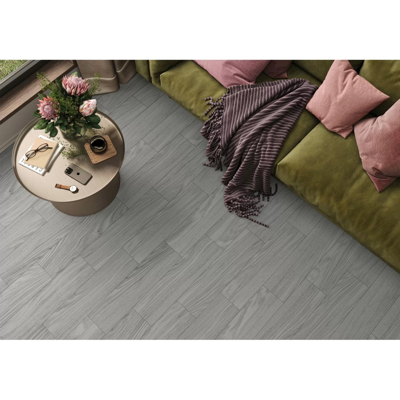 Керамогранит New Trend (Нью Тренд) Merbau Graphite матовый 15,1х60,2 см GP1560ERB25