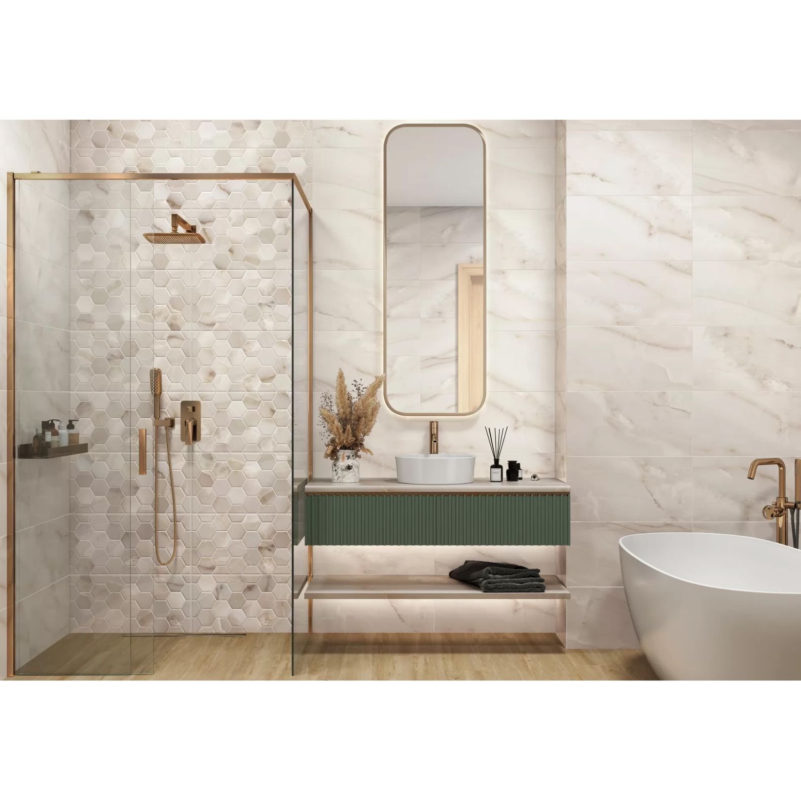 Плитка настенная New Trend (Нью Тренд) Milenial Art 30х60х0,9 см WT36MNE11