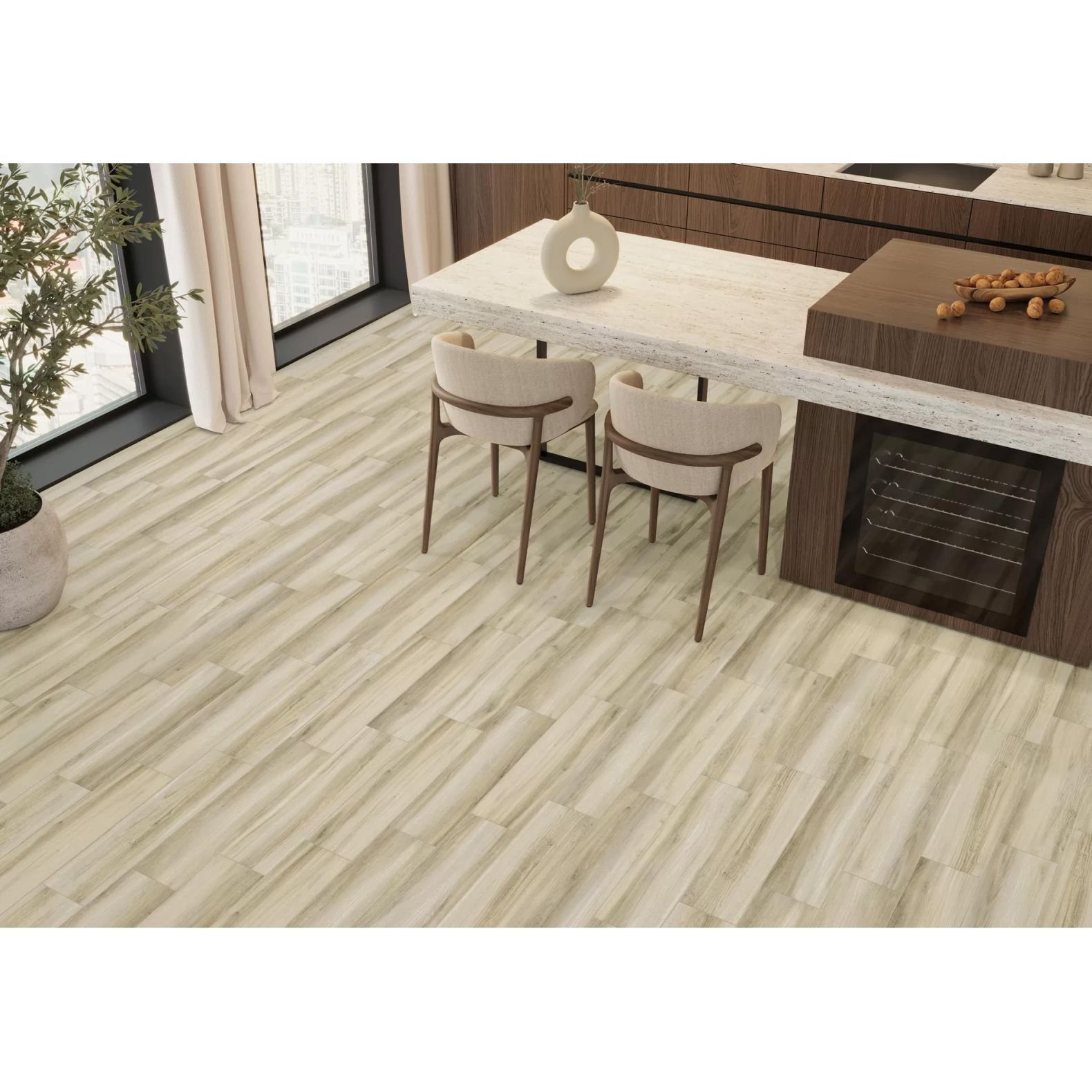 Керамогранит New Trend (Нью Тренд) Pepperwood Gris sugar-эффект 15,1х60,2 см GP1560PEP05