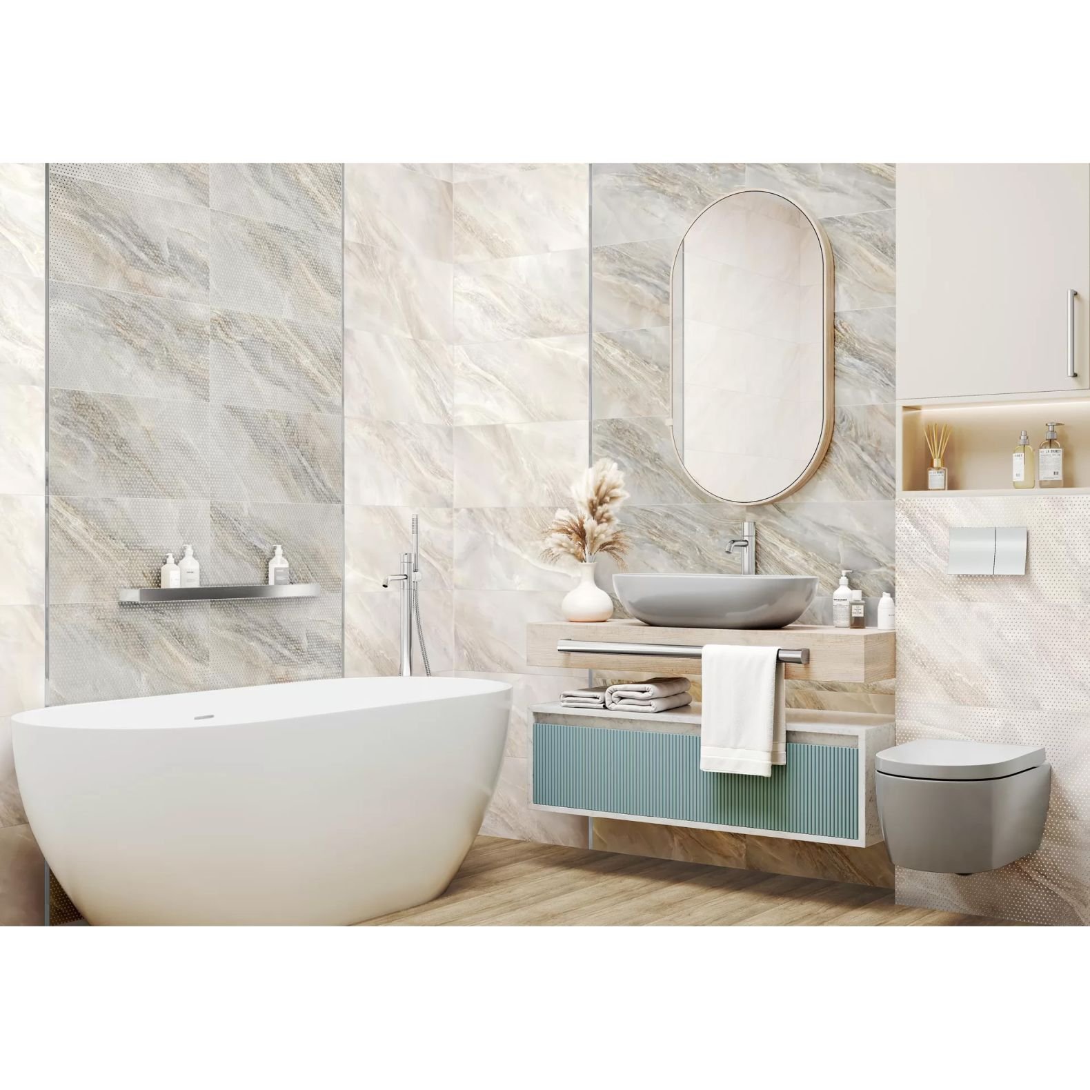 Плитка настенная New Trend (Нью Тренд) Sunrock Dark 30х60х0,9 см WT36SNK15