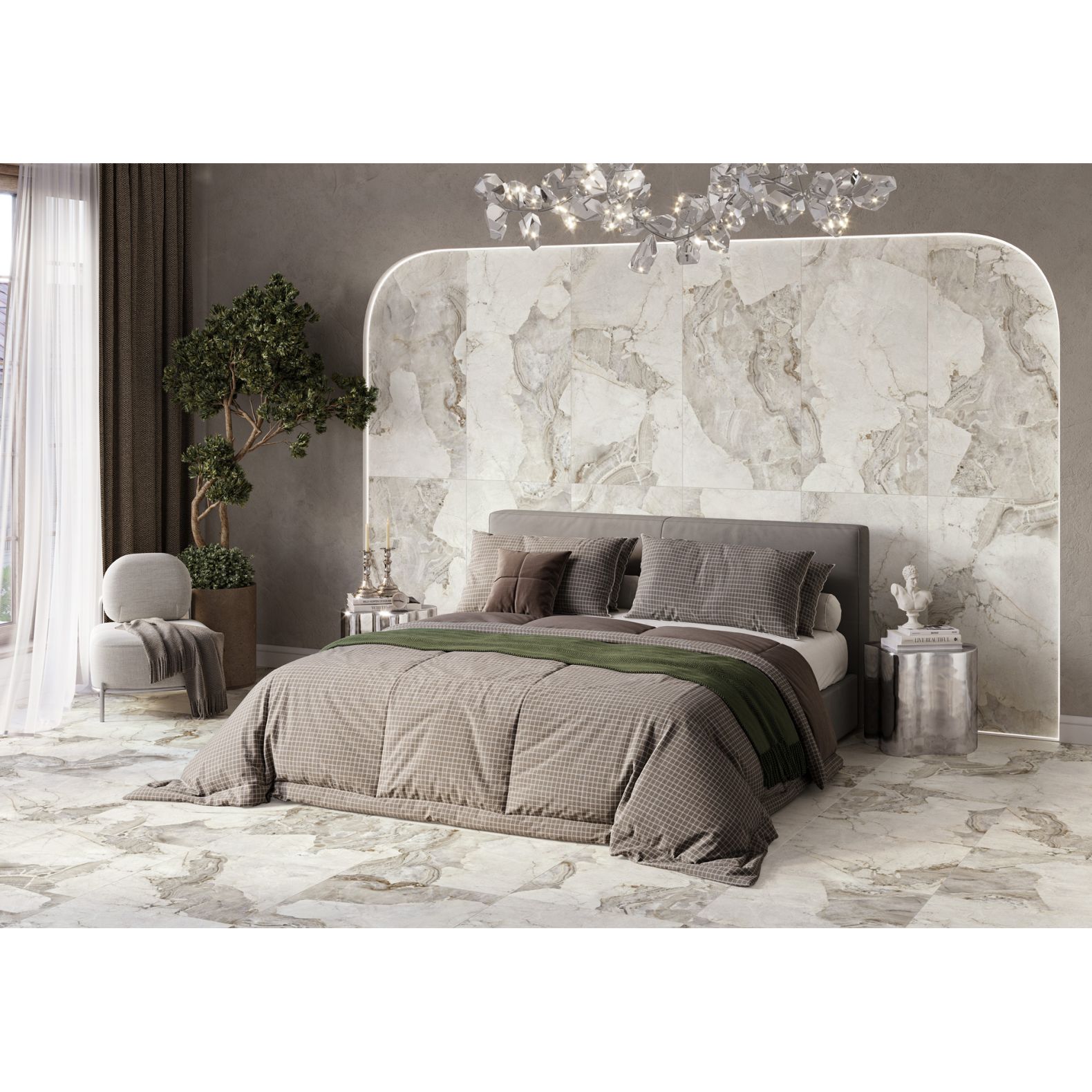 Керамогранит New Trend (Нью Тренд) Seashell лаппатированный граниль 60x120 см, D120256LG