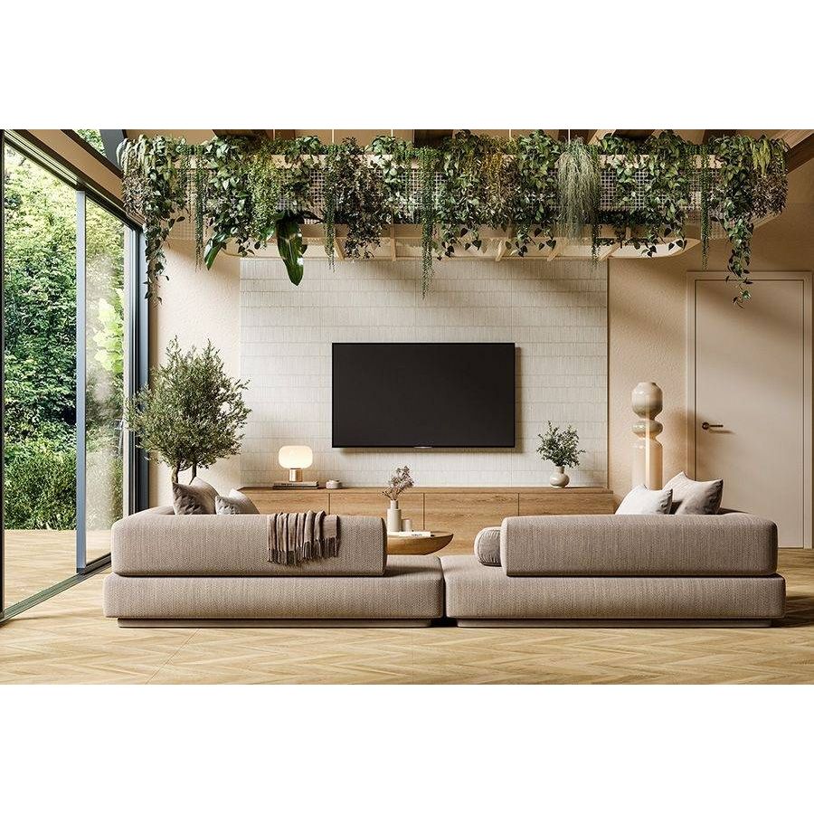 Керамогранит Aparici (Апаричи) Chevron Oak Natural 49.75x99.55 см