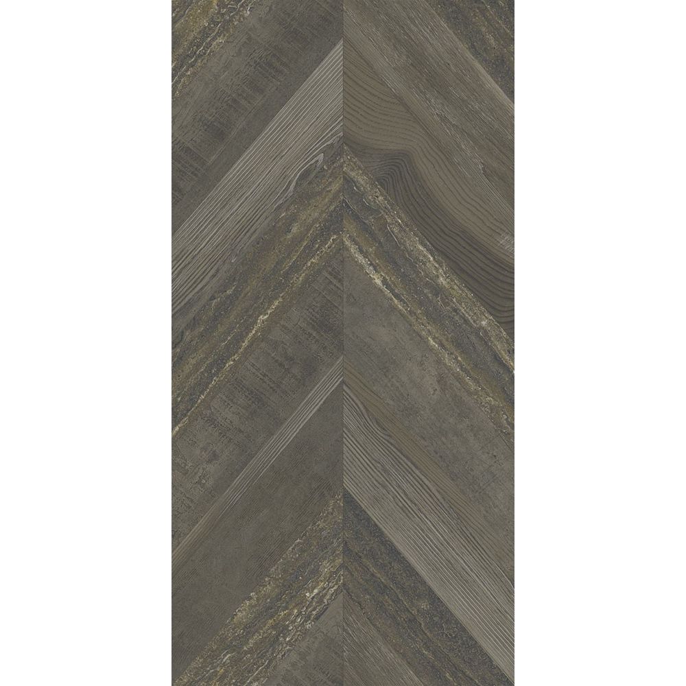 Керамогранит Aparici (Апаричи) Chevron Walnut Stamp 49.75x99.55 см