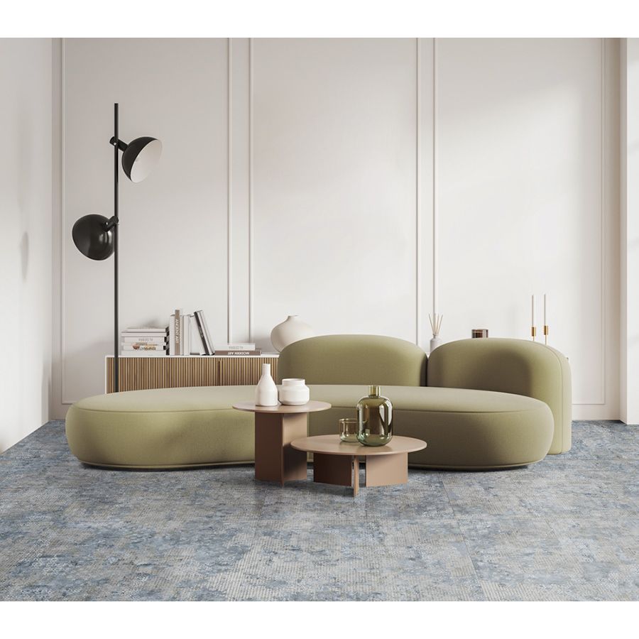 Керамогранит Aparici (Апаричи) Rug Blue Natural 49,75x99,55 см