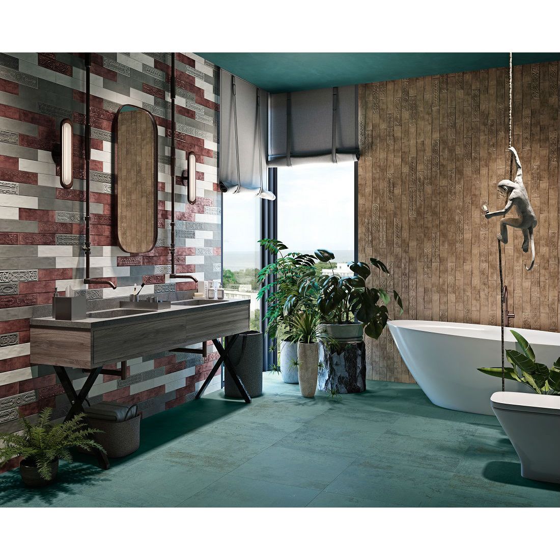 Керамическая плитка Aparici (Апаричи) Uptown Cherry 7.40x29.75 см