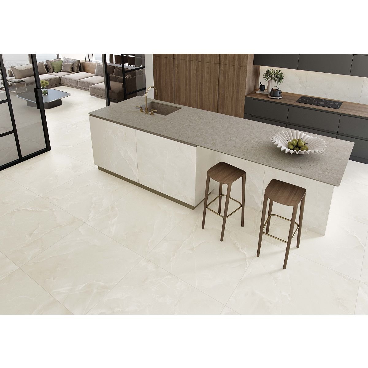 Керамогранит Stn Ceramica P.E. Scarlet soft Ivory MT Rect. 60X120 см (925431)