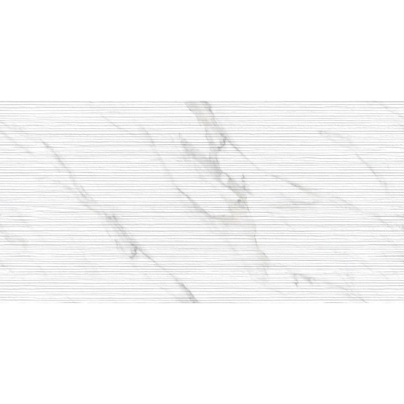 Керамогранит Infinity Ceramica (Инфинити Керамика) Cortina Liniar Ice Bianco Carving 60x120 см