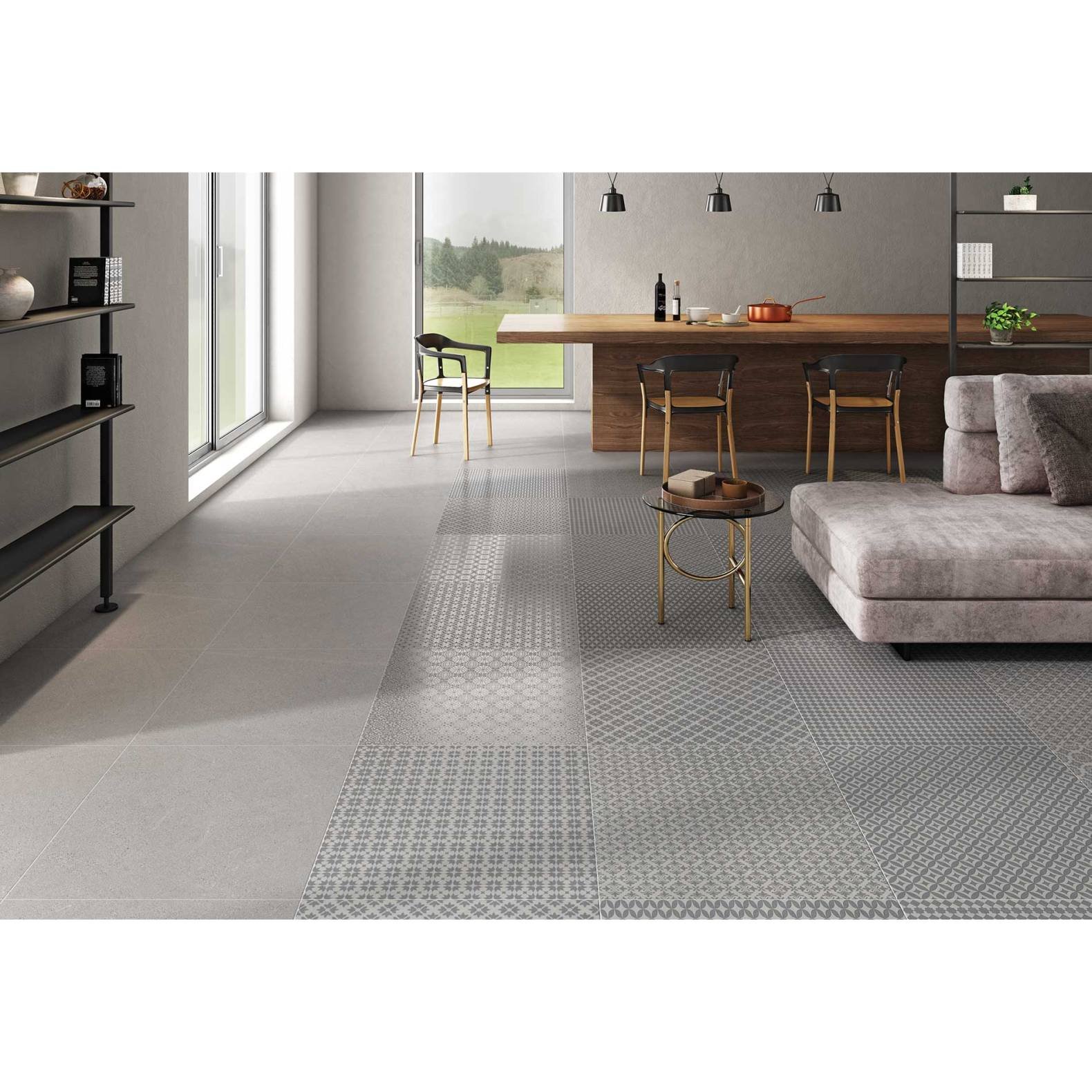 Керамогранит Infinity Ceramica (Инфинити Керамика) Parco Gris Base Matt 60x60 см