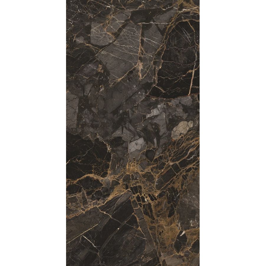 Керамогранит Maimoon Ceramica (Маймун Керамика) HG Glossy Eclipse Black 160х80 см, глянцевый