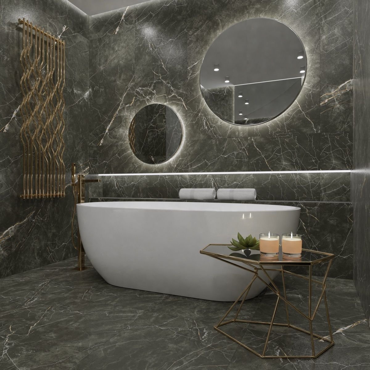 Керамогранит Primavera (Примавера) Wilton Black grit granula 60х120 см GG204