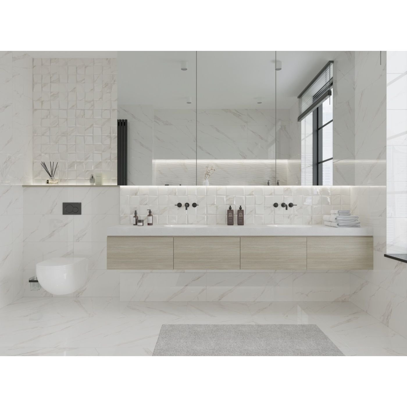 Декор Primavera (Примавера) Allure Light Decor 03 glossy 30х90 см, глянцевый DG02-03