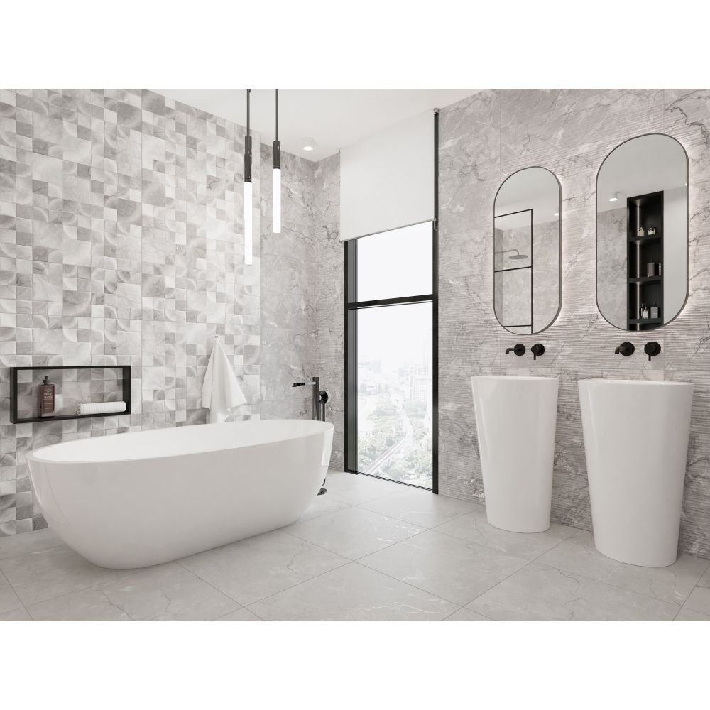 Керамическая плитка Primavera (Примавера) Miracle Silver A 30х90 см NG13A