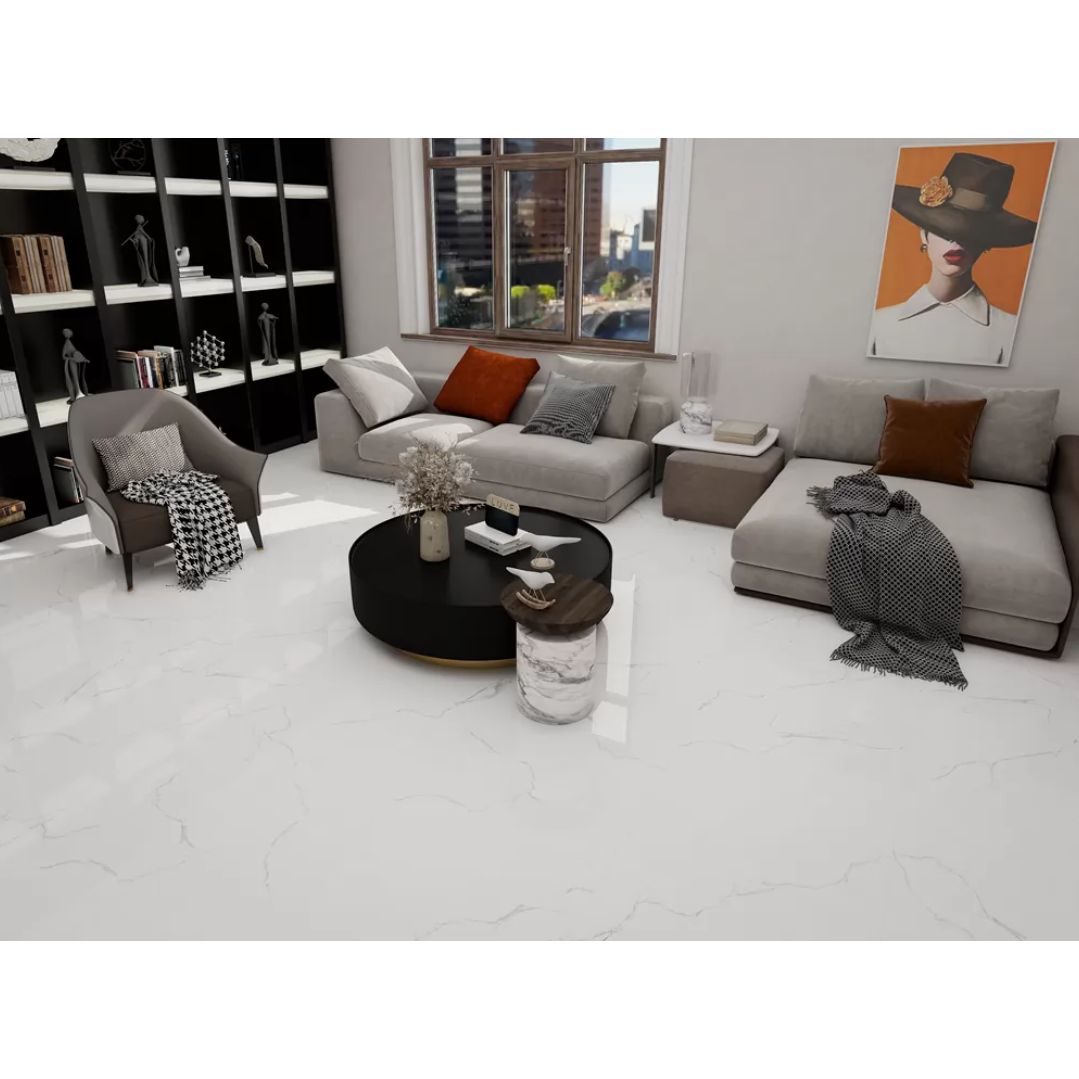 Керамогранит Velsaa (Велсаа) Sisam White Glossy 60x120 см, RP-203102