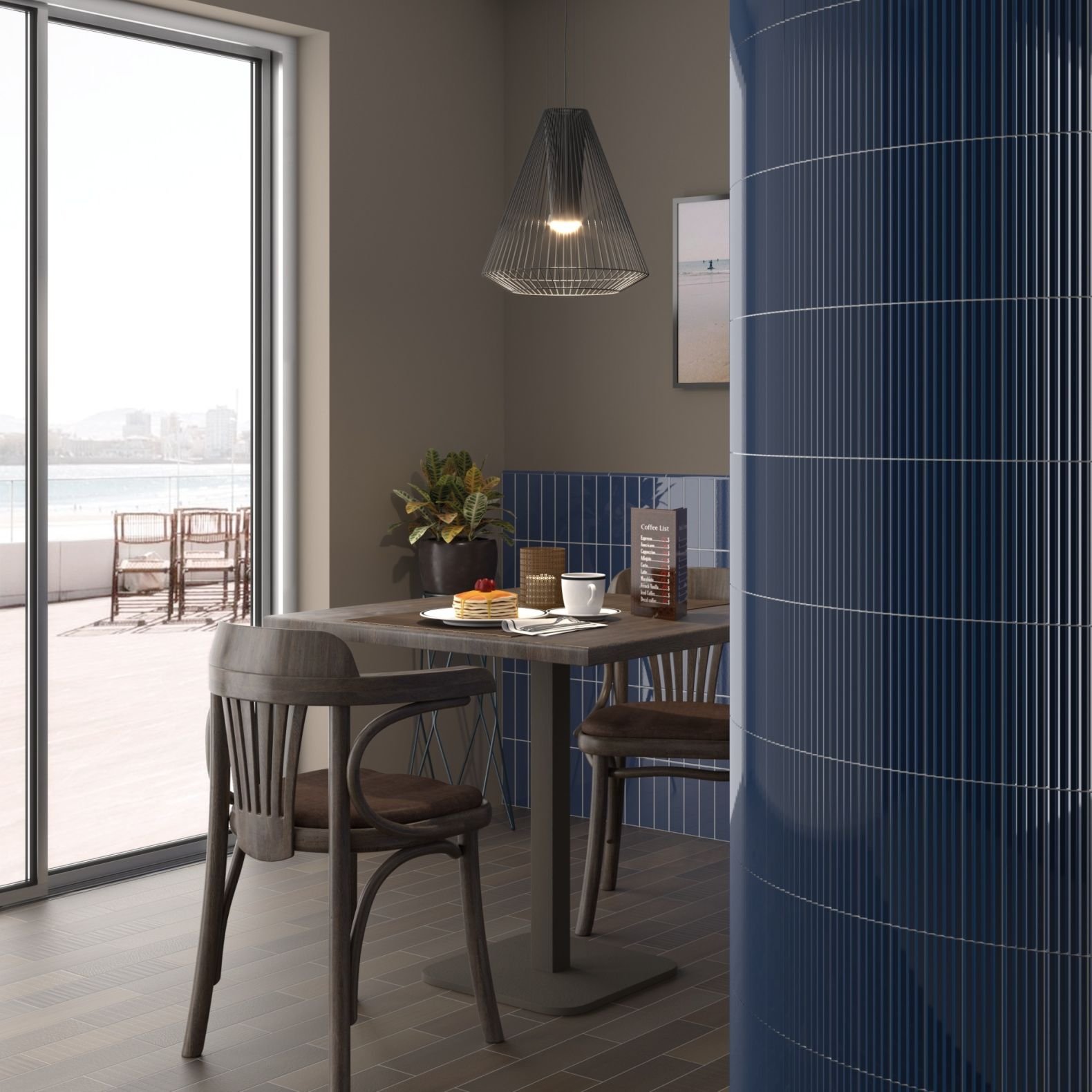 Керамическая плитка декор Equipe (Эквип) Costa nova praia naval glossy 5х20 см, глянцевая