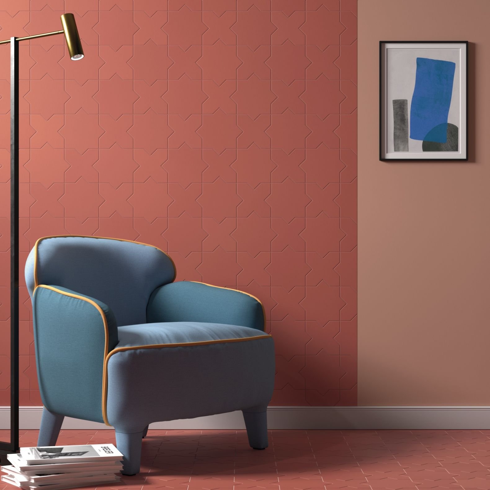 Керамогранит Equipe (Эквип) Porto cross warm siena cz 12х12 см