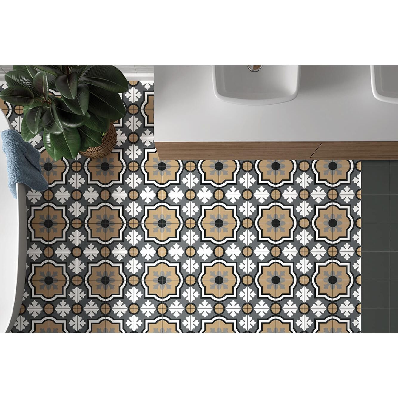 Керамогранит декор Equipe (Эквип) Rivoli monaco gris matt 20х20 см