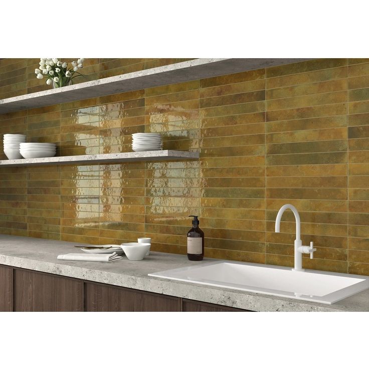 Настенная плитка Equipe (Эквип) Bali Moss 5x40 см