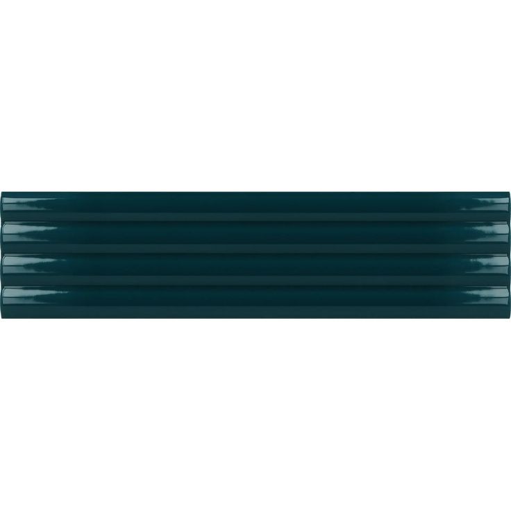 Настенная плитка Equipe (Эквип) Costa Nova Onda Glacier Glossy 5x20 см, глянцевая