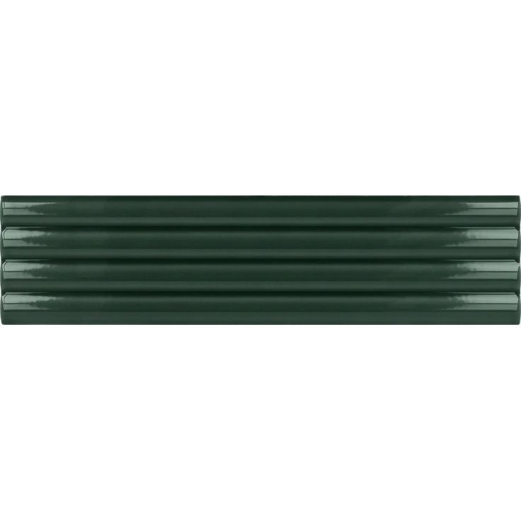 Настенная плитка Equipe (Эквип) Costa Nova Onda Laurel Green Glossy 5x20 см, глянцевая