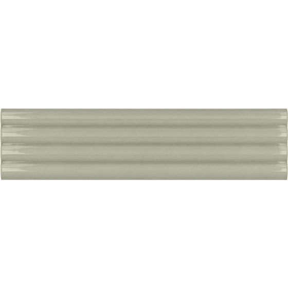 Настенная плитка Equipe (Эквип) Costa Nova Onda Tansy Green Glossy 5x20 см, глянцевая