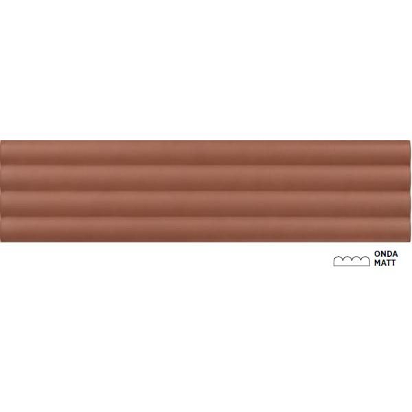 Настенная плитка Equipe (Эквип) Costa Nova Onda Terra Matt 5x20 см