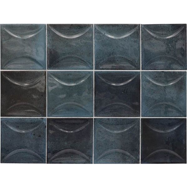Настенная плитка Equipe (Эквип) Hanoi Arco Blue Night 10x10 см