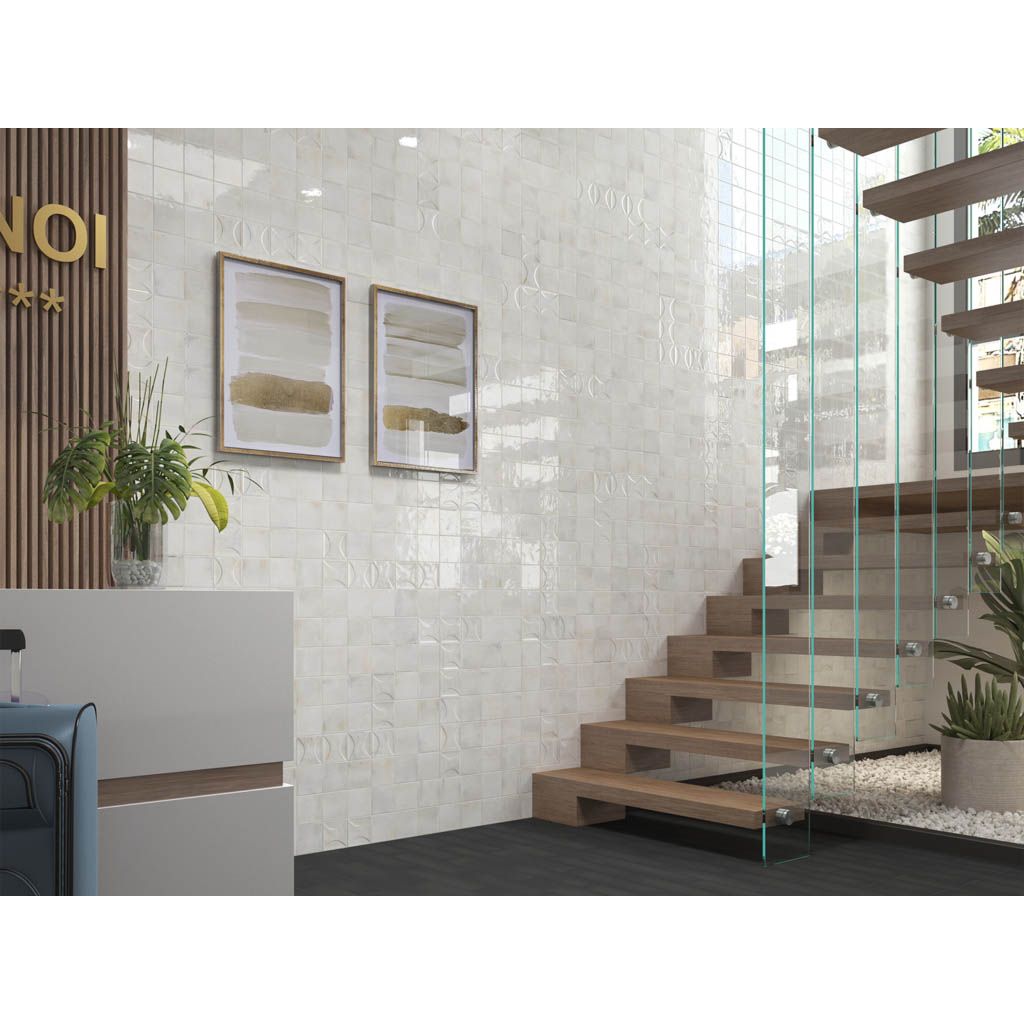 Настенная плитка Equipe (Эквип) Hanoi White 10x10 см