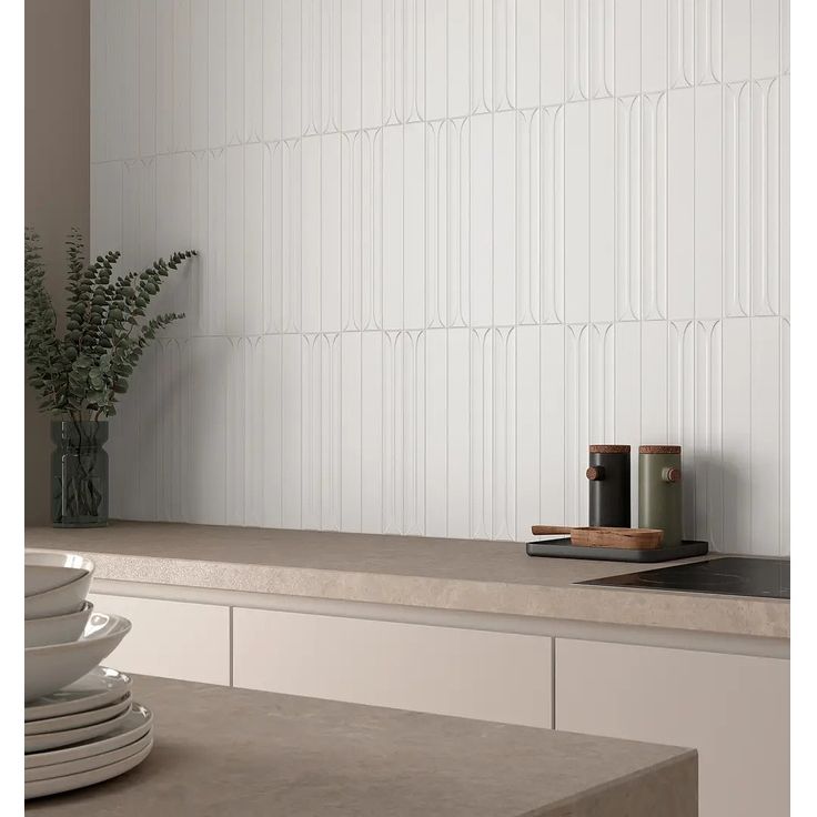 Настенная плитка Equipe (Эквип) Hopp White 5x40 см