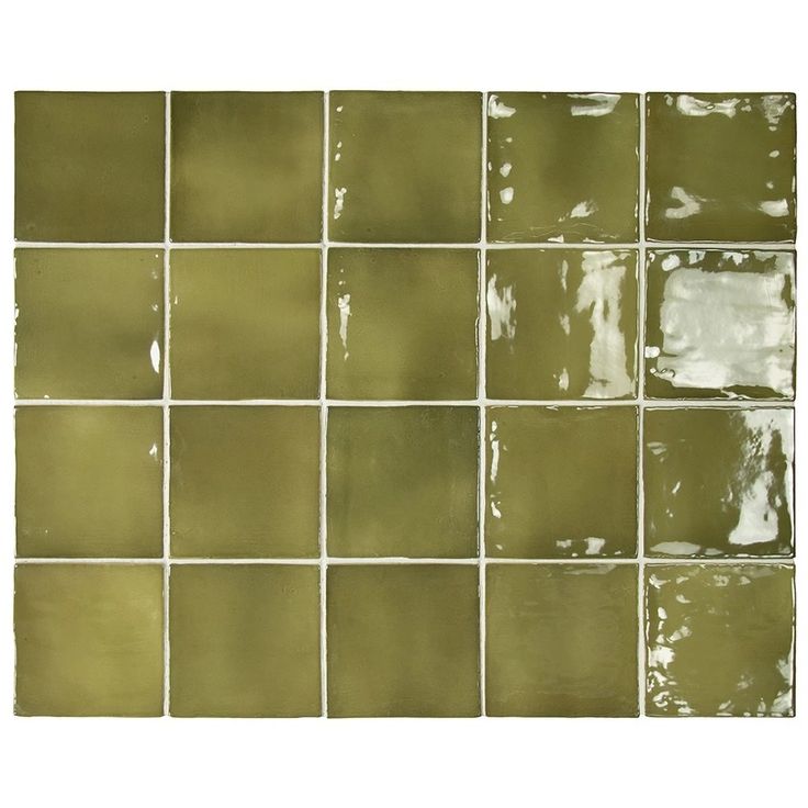 Настенная плитка Equipe (Эквип) Manacor Basil Green 10x10 см