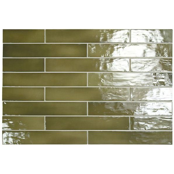 Настенная плитка Equipe (Эквип) Manacor Basil Green 6,5x40 см