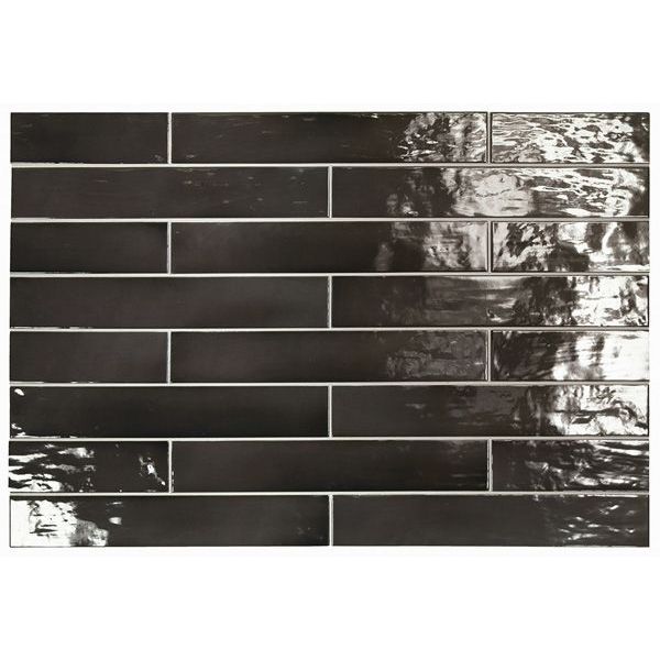 Настенная плитка Equipe (Эквип) Manacor Black 6,5x40 см