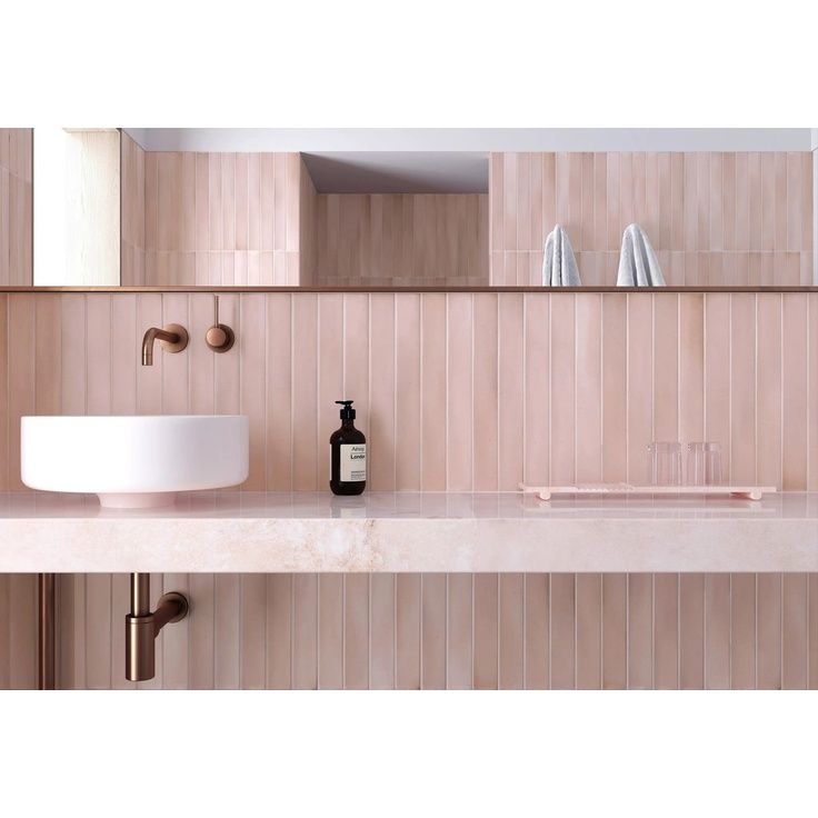 Настенная плитка Equipe (Эквип) Massimo Pink Sand 5x40 см