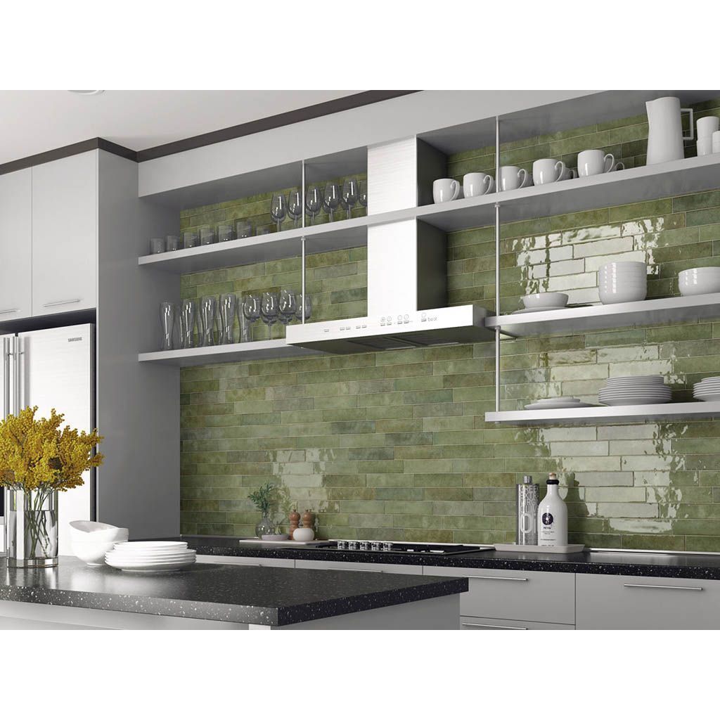 Керамогранит Equipe (Эквип) Tribeca Sage Green 6x24,6 см