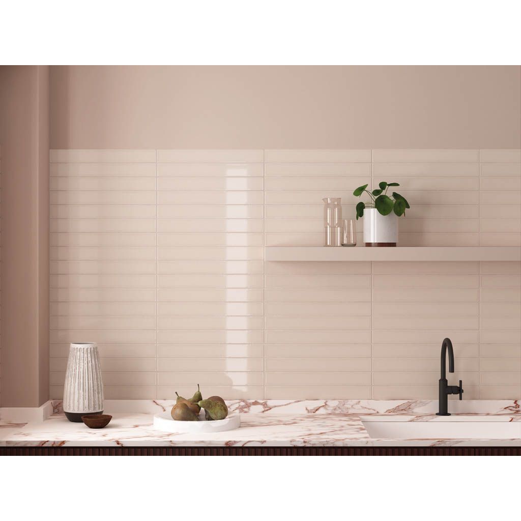 Настенная плитка Equipe (Эквип) Vitral Pink 5x40 см