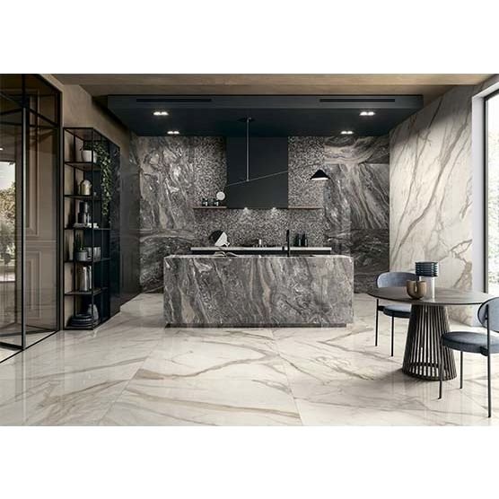 Керамогранит Caesar (Каесар) Anima futura golden white luc rt 60х120 см