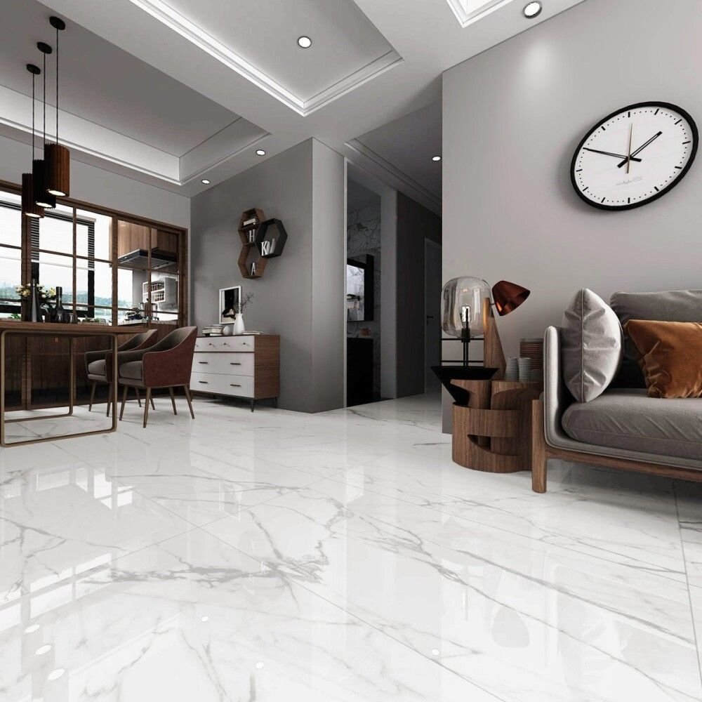 Керамогранит Global Tile Andrea Белый 60х120 см GT1206015903PDR