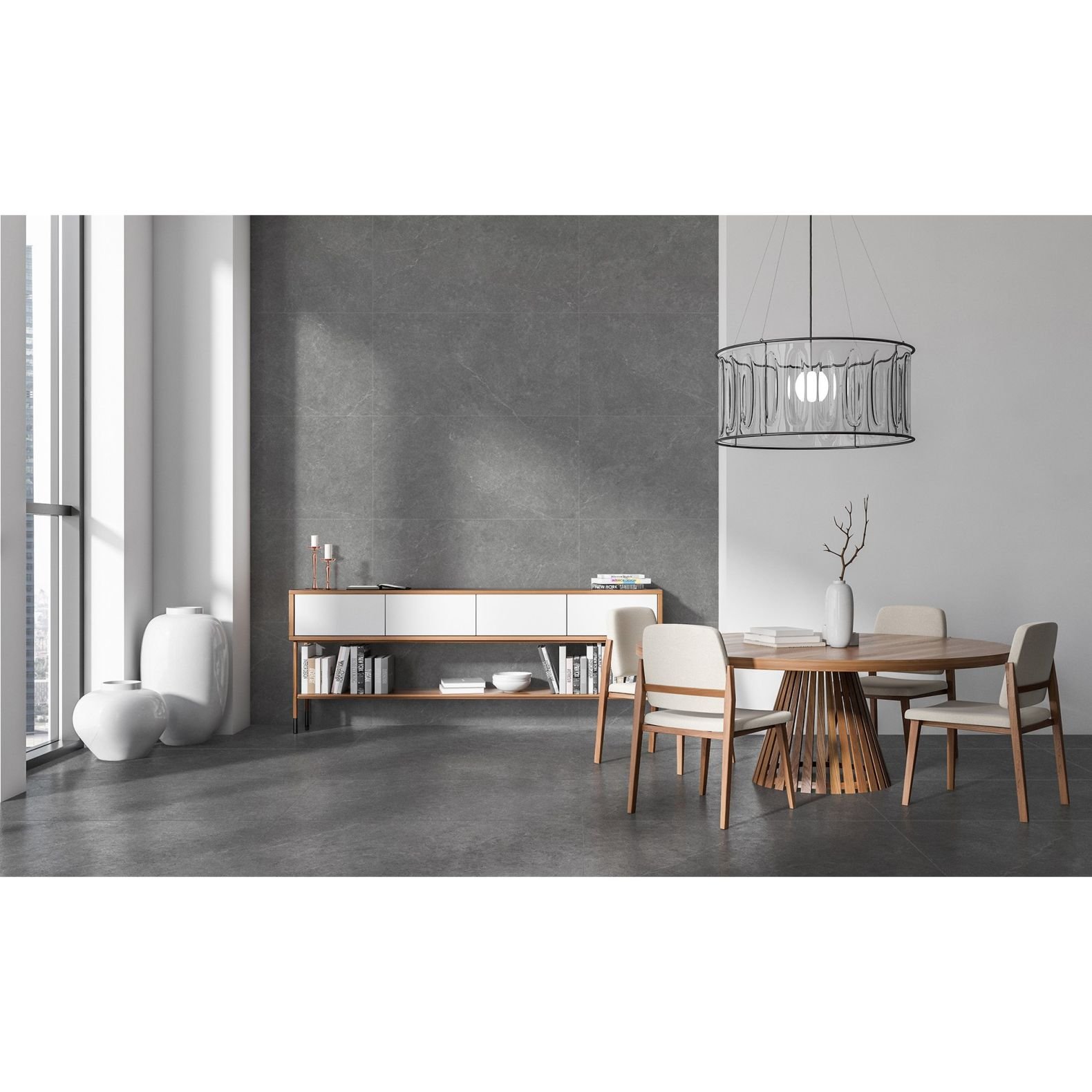 Керамогранит Global Tile Sierra Черный 60х120 см GT1206012905SLR