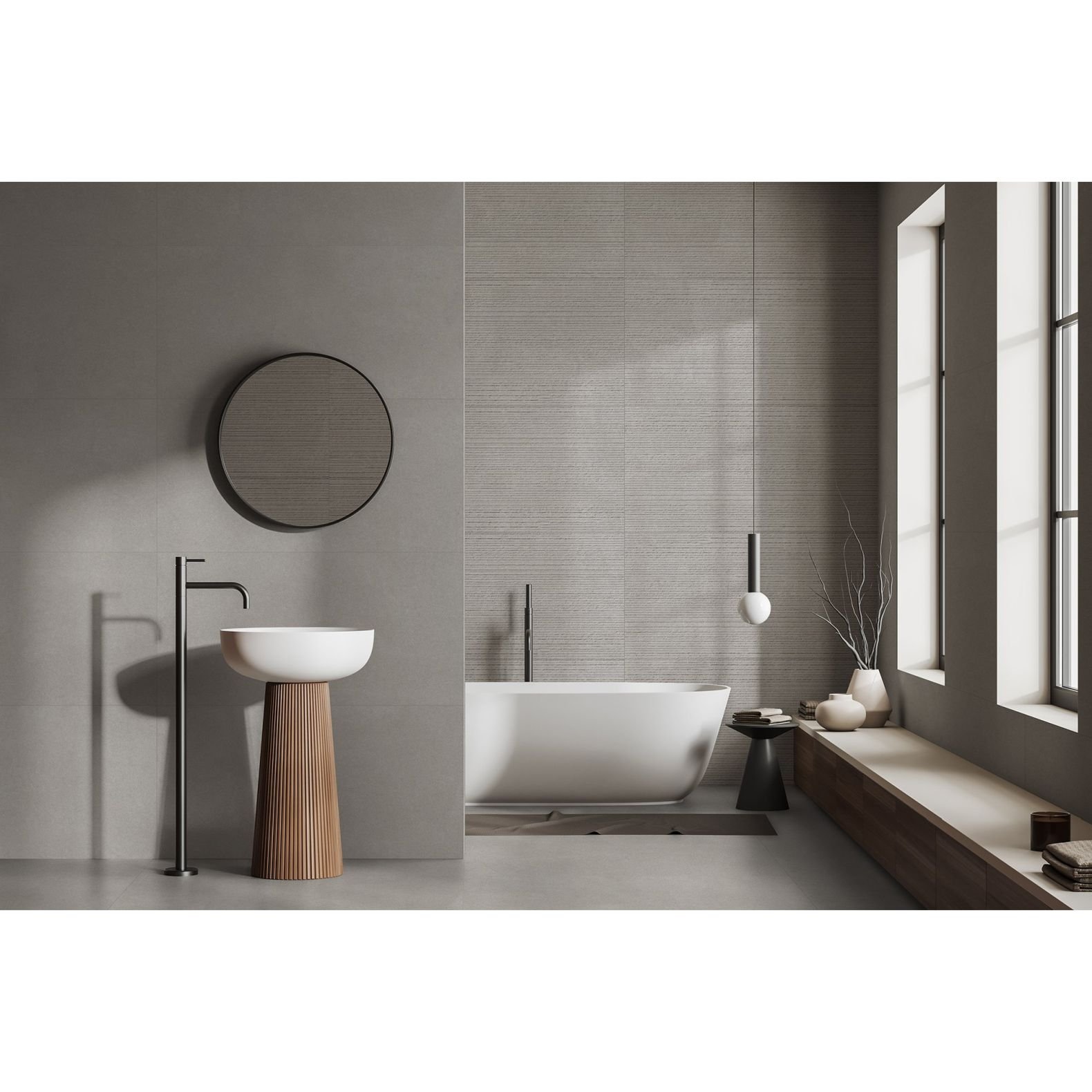 Керамогранит Global Tile Harmony Серый 60х120 см GT1206014115MR