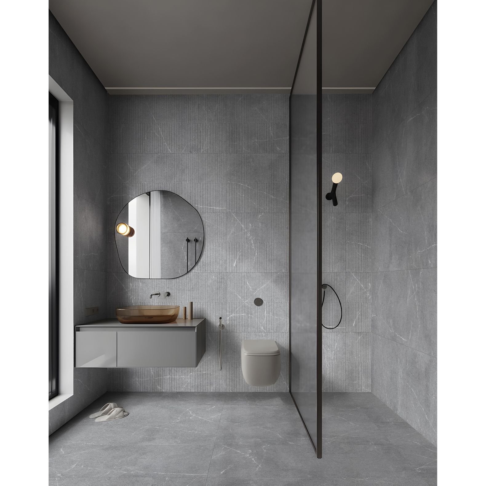 Керамогранит Global Tile Geo Серый 60х120 см GT1206015401MR