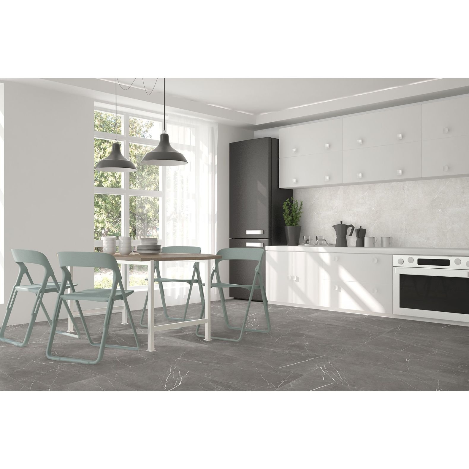 Керамогранит Global Tile Bliss Серый 40х80 см GT40801401MCR