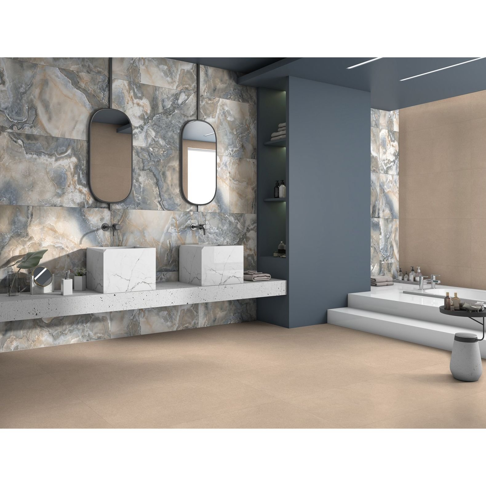 Керамогранит Global Tile (Глобал Тайл) Harmony Коричневый 60х120 см GT1206014118MR