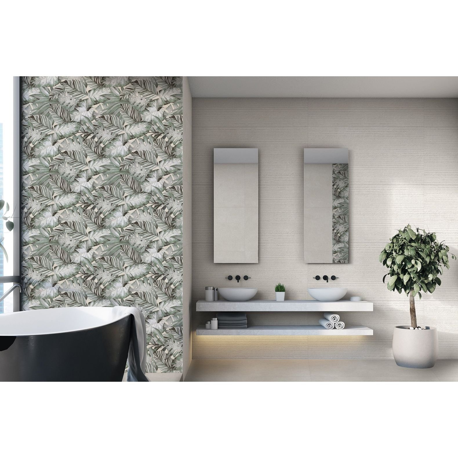 Керамогранит Global Tile Harmony Белый 60х120 см GT1206014163MR