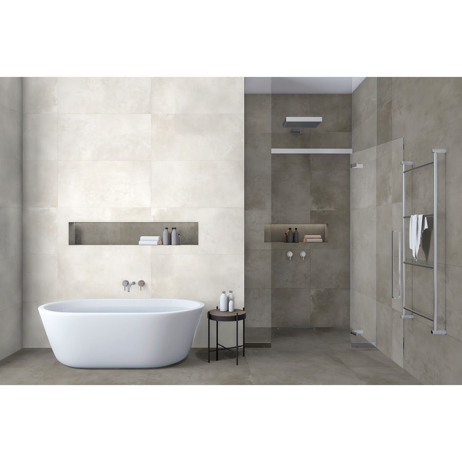 Керамогранит Global Tile Onega Серый 40х80 см GT408013501MR
