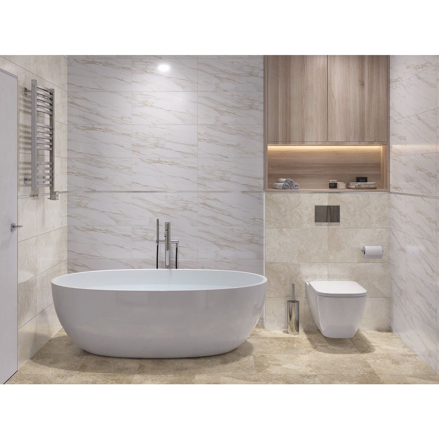 Настенная плита Global Tile (Глобал Тайл) Surprise Белый 30х60 см GT193VG