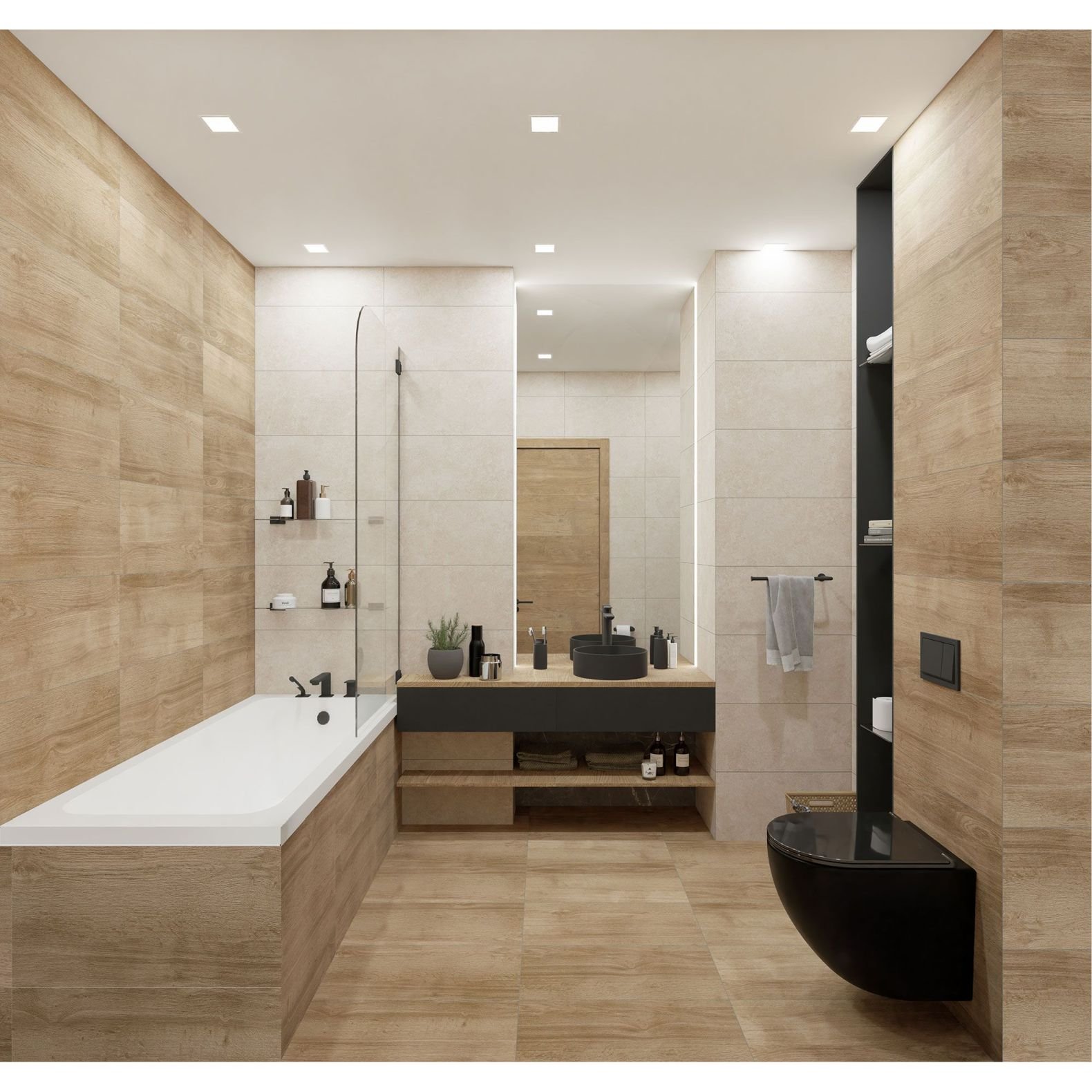 Керамогранит Global Tile Nostrum Бежевый 30х60 см 6260-0210